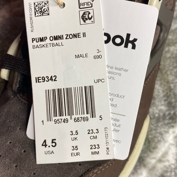 2023 Reebok Pump Omni Zone 2 'Valentine's Day Sz. 4.5 Mens/Sz. 6.5 Women’s - Picture 16 of 16